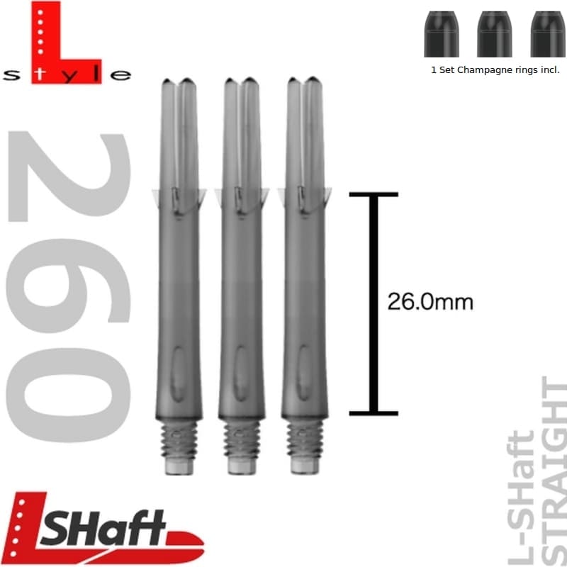 L Style shafts clear black IB 260