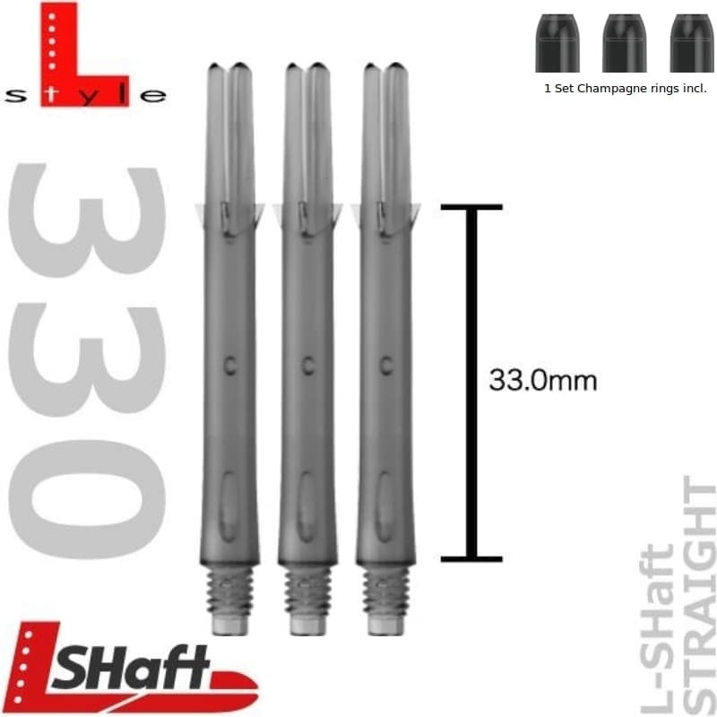 L Style shafts clear black medium 330