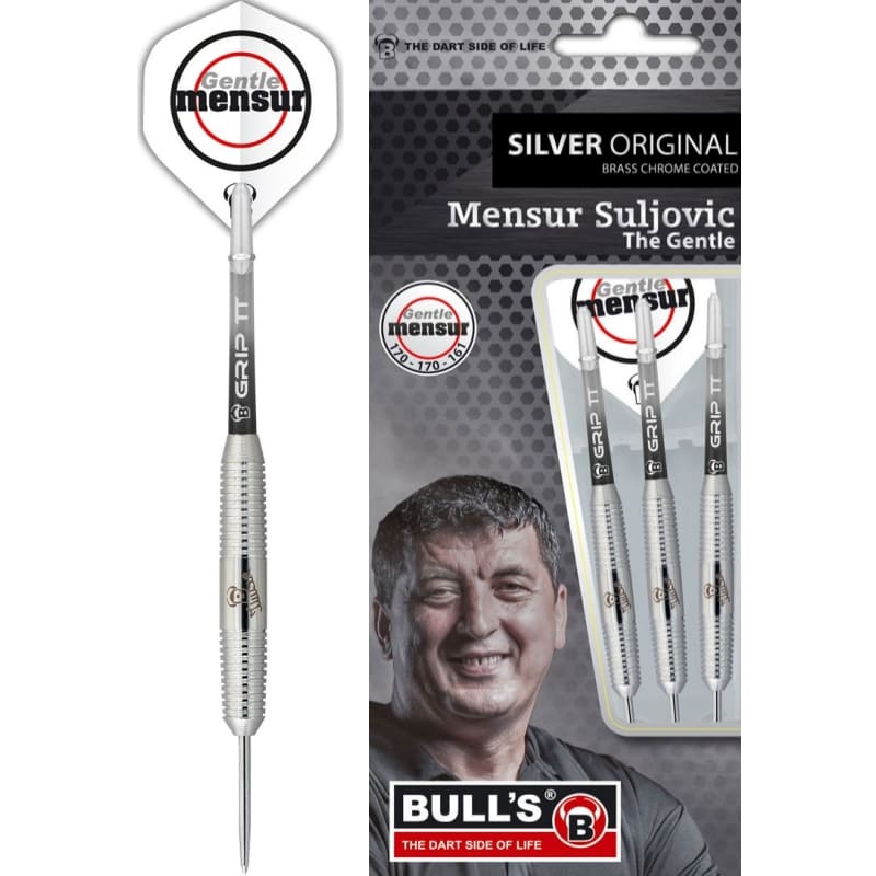 Mensur Suljovic Silver dartpijlen