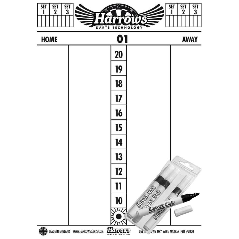 Harrows Scorebord + Stiften Harrows Scorebord + Stiften