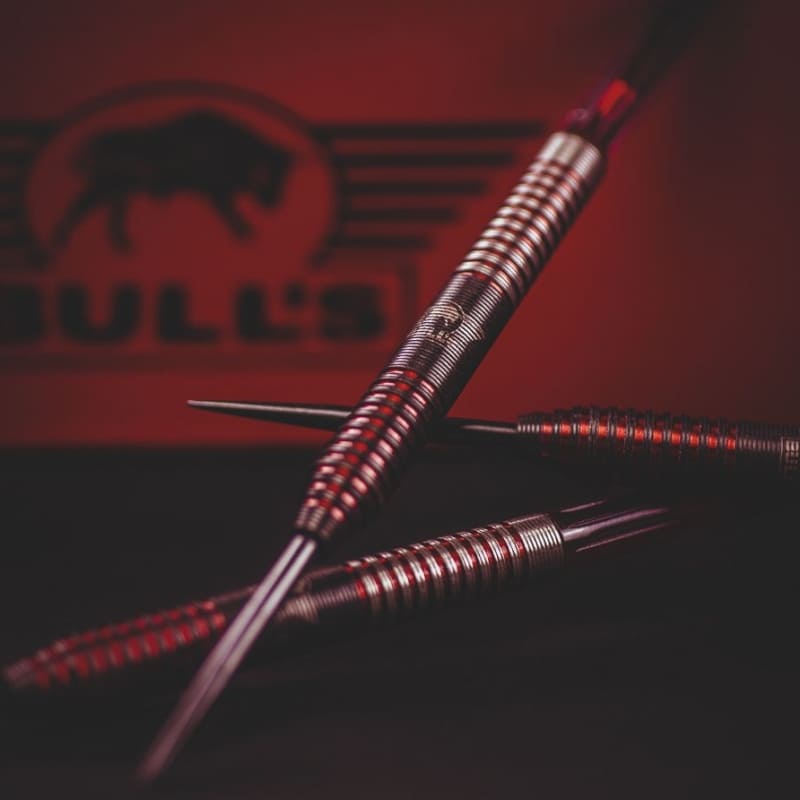 Bull's Phantom Grip 90% red dartpijl image