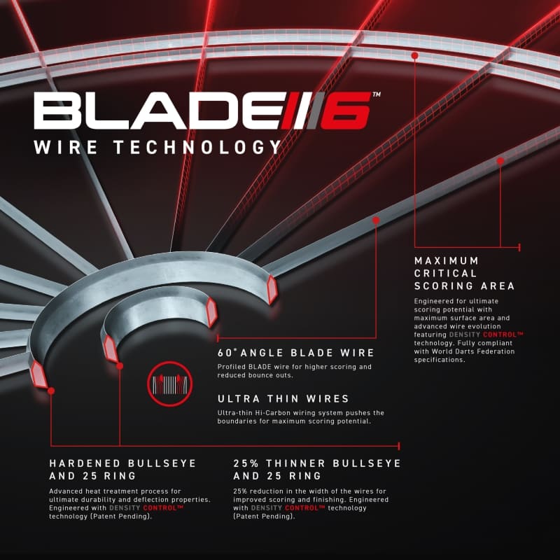 Winmau Blade 6 wiretechnologie Winmau Blade 6 wiretechnologie