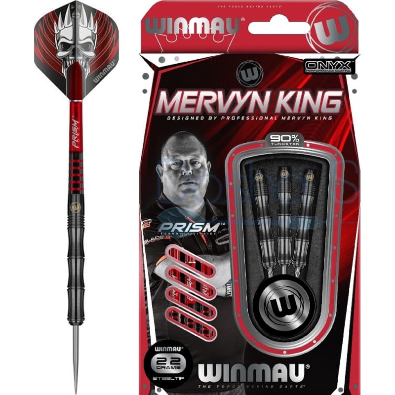 Mervyn King black dartpijlen