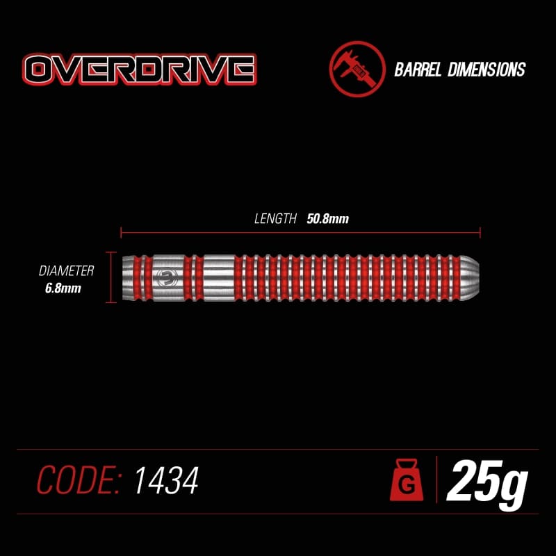 Winmau Overdrive darts 25 gram